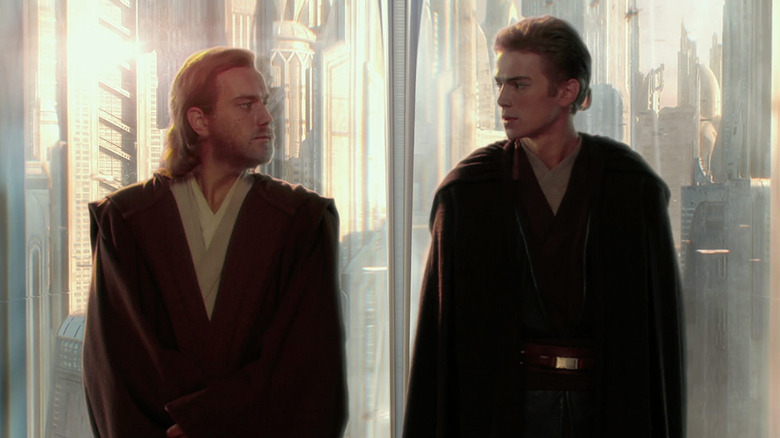 Anakin Skywalker and Obi-Wan Kenobi in Attack of the Clones
