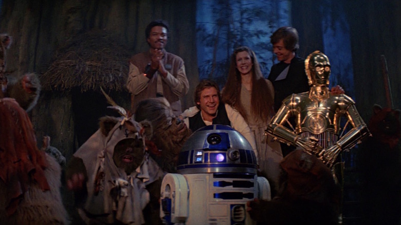 Return of the Jedi final celebration