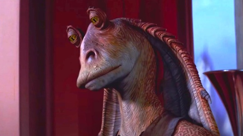 Jar Jar Binks looking sad