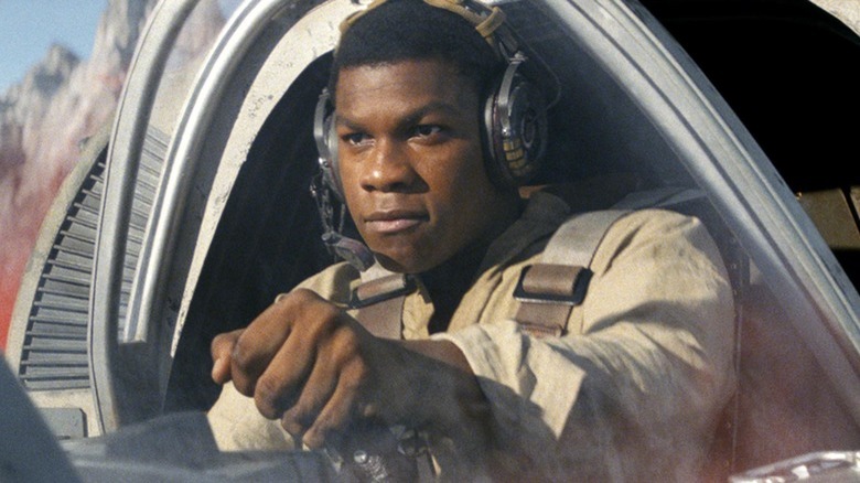The Last Jedi Finn in the cockpit