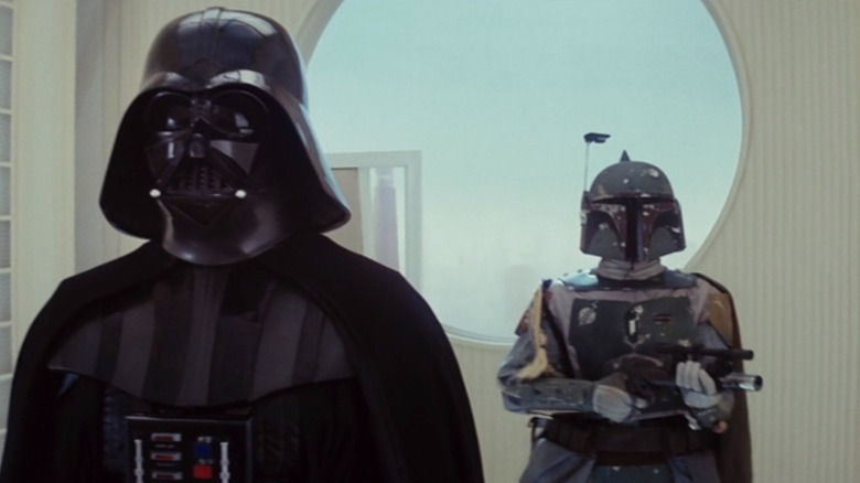 David Prowse and Jeremy Bulloch in Empire Strikes Back