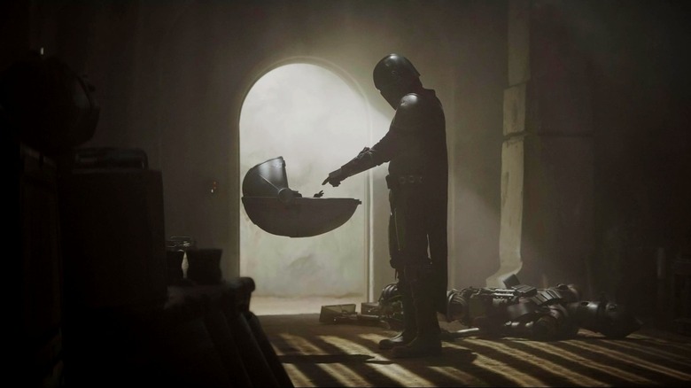 Din Djarin and The Child in The Mandalorian season 1