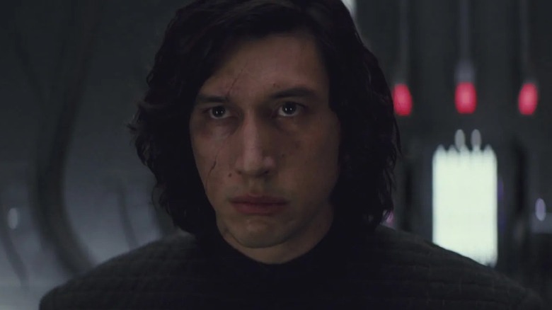Kylo Ren face without mask