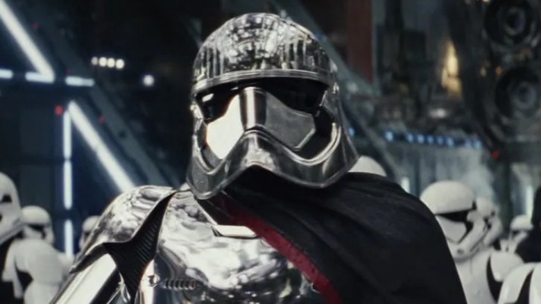 Captain Phasma armor commands troops