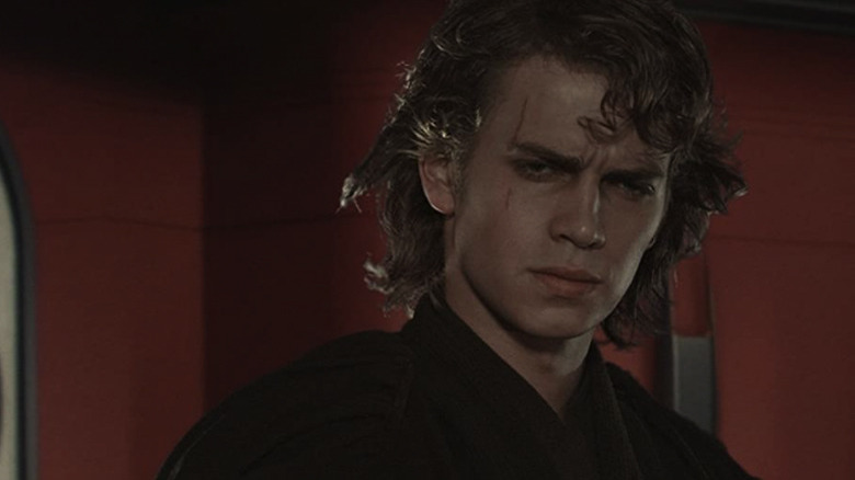 Hayden Christensen scowling