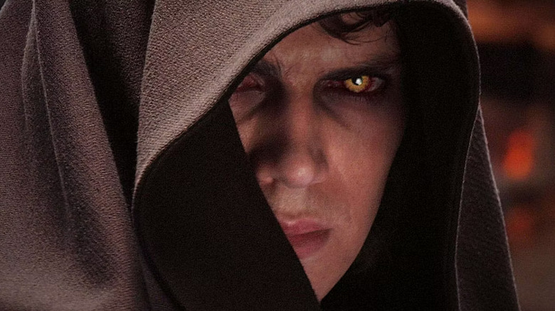 Olhos Sith de Anakin Skywalker em Star Wars: A Vingança dos Sith