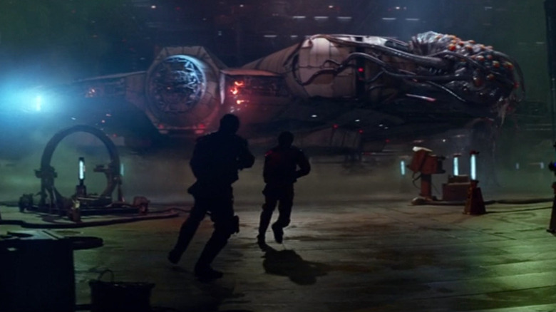 Rathtar attacking the Millennium Falcon