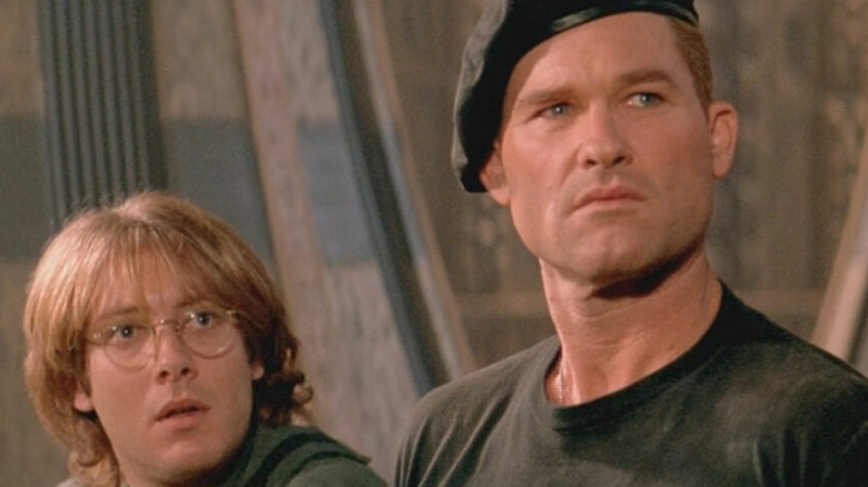 Kurt Russell and James Spader in Stargate.