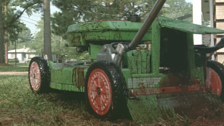 The evil lawnmower in Maximum Overdrive