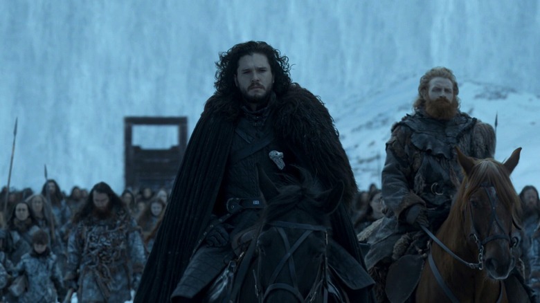 Kit Harington as Jon Snow heads north in Game of Thrones series finale