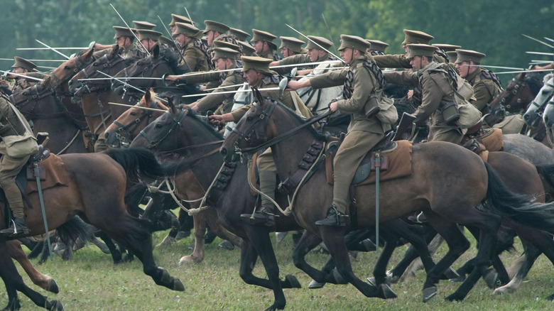 horses on the battlefield War Horse