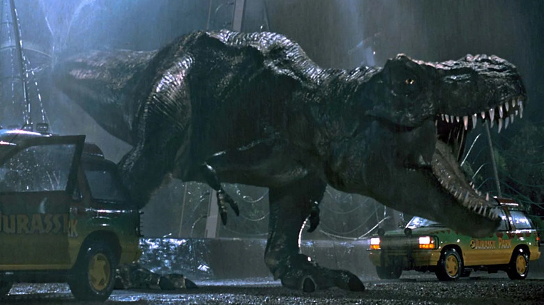 Tyrannosaurus Rex in Jurassic Park