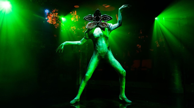 Jamir Brown dancing as the Demogorgan