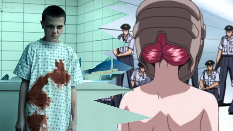 Stills from Stranger Things/Elfen Lied