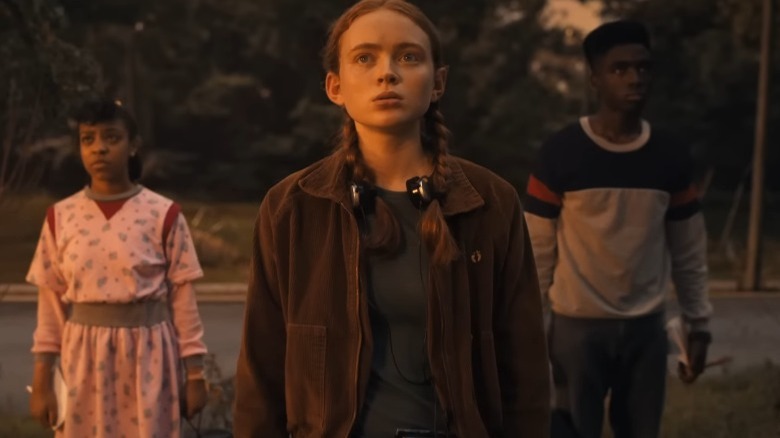 Lucas, Erica, and Max in Stranger Things