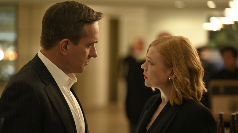 Matthew Macfadyen and Sarah Snook in Succession