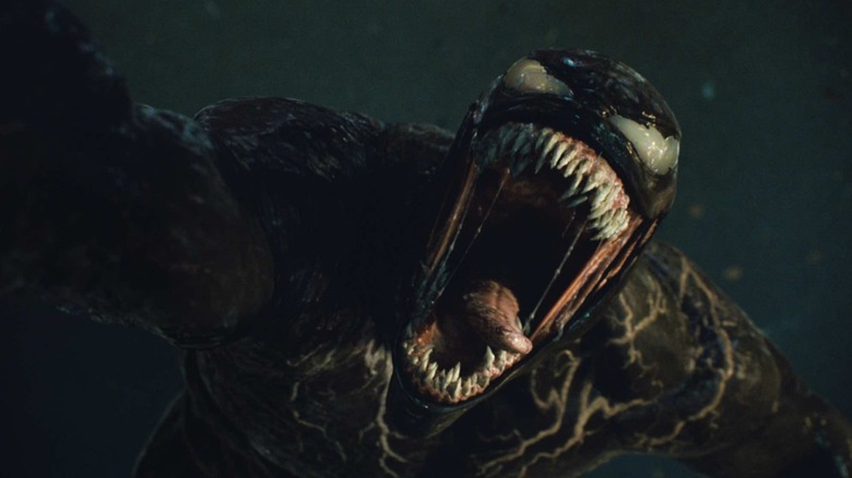 Venom mouth open wide 