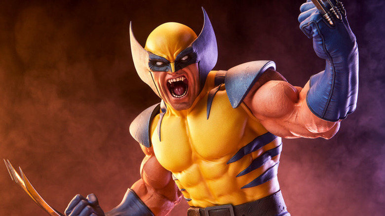 Wolverine Future Fight statue