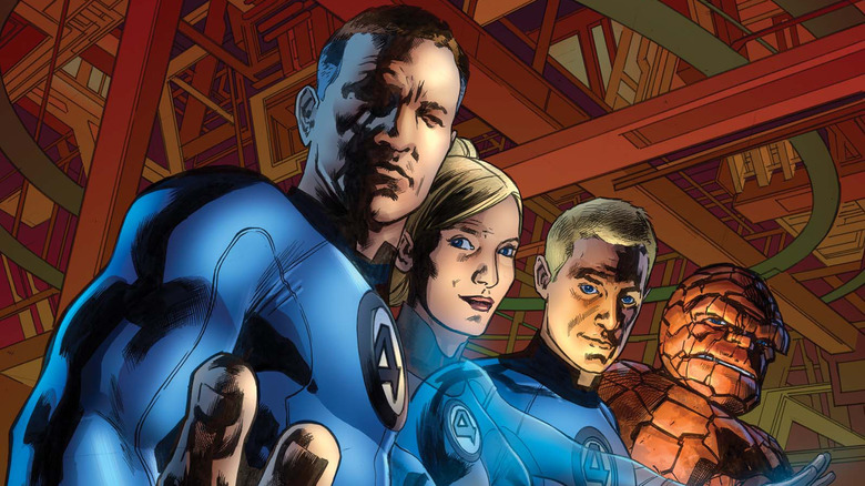 Fantastic Four comic cover art 