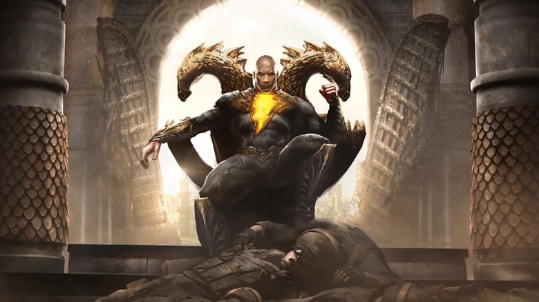 Black Adam throne