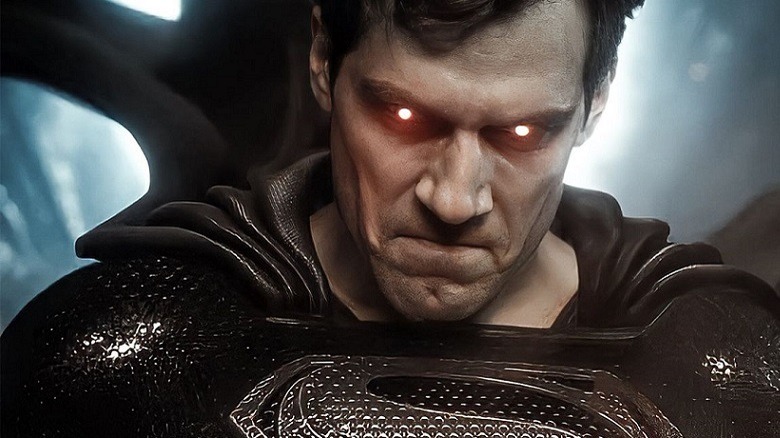 Superman, about to use his heat vision