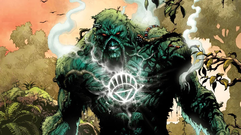 Swamp Thing snarling