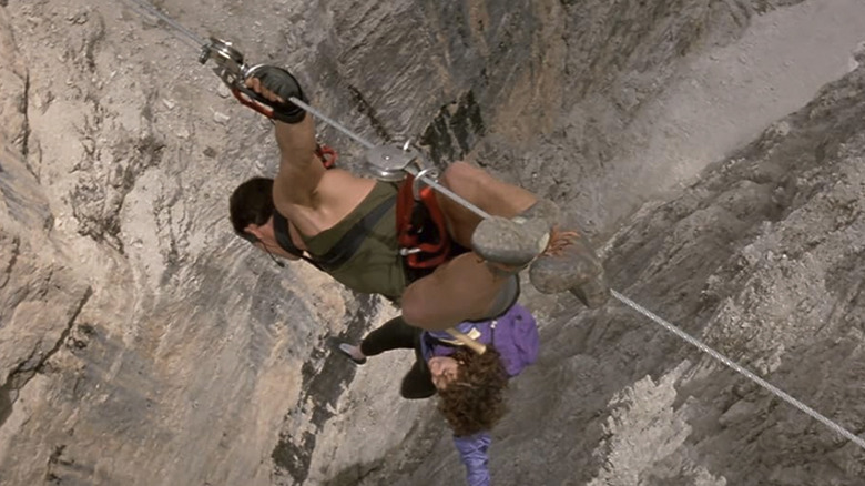 Opening stunt in Cliffhanger