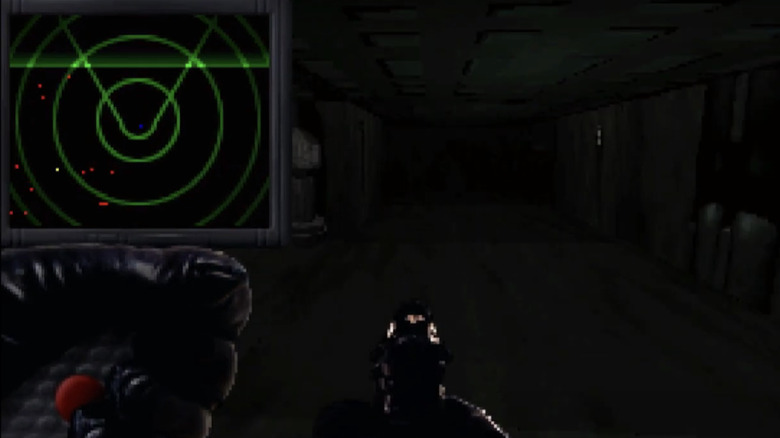 A first -person shooter level in the video game of demolition