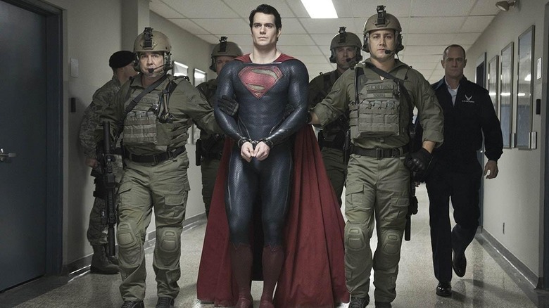 Man of Steel Superman in handcuffs 