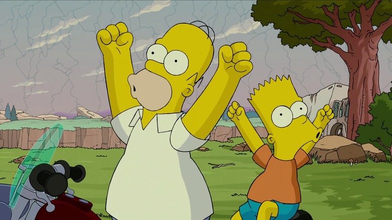 Simpsons Movie ending