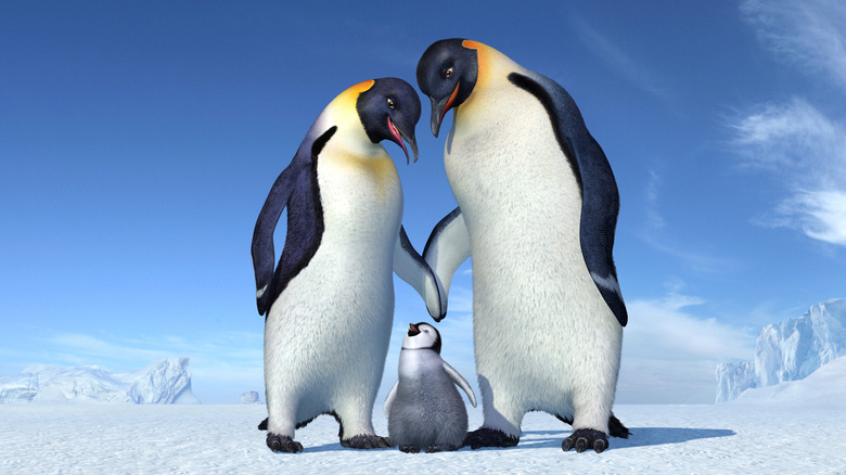 Happy Feet penguin family 