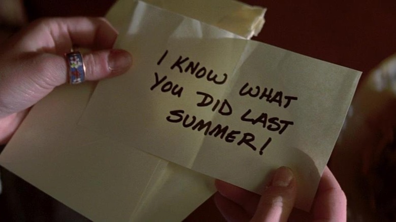 I Know What You Did Last Summer note 