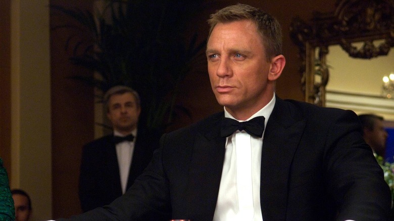 James Bond at poker table