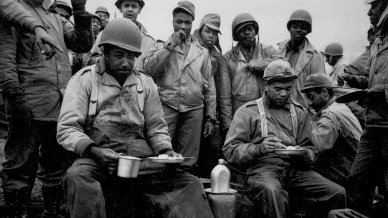 World War II Black Soldiers In Trench