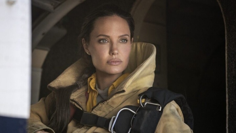 Angelina Jolie is suited up as smokejumper Hanna Faber in Those Who Wish Me Dead