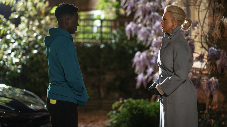 Toheeb Jimoh and Hannah Waddingham in Ted Lasso season 2