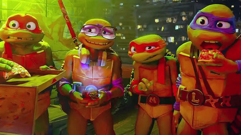 TMNT Mutant Mayhem turtles pizza 