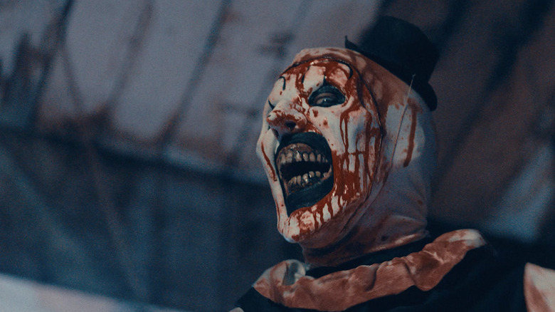 Terrifier 2 Art covered in blood