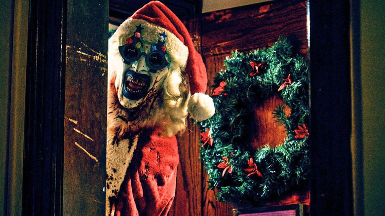 Terrifier 3 art santa wreath