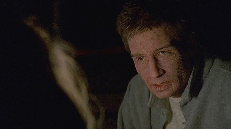 David Duchovny in aged makeup