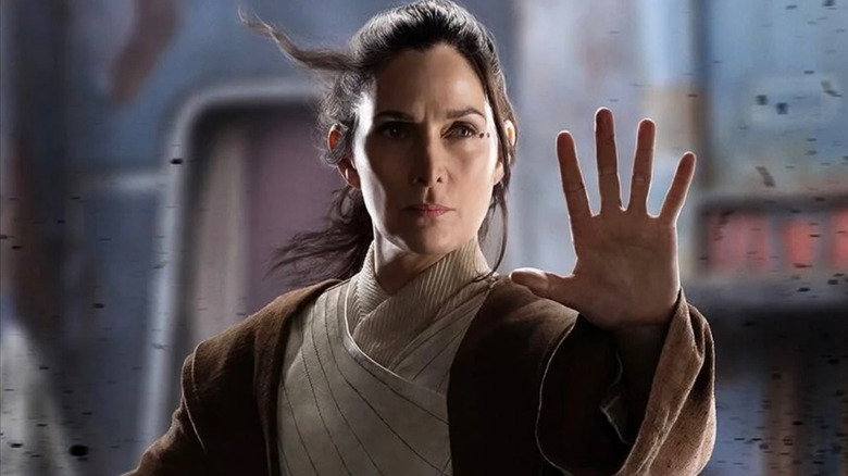 Carrie-Anne Moss as Jedi Master Indara in Star Wars: The Acolyte