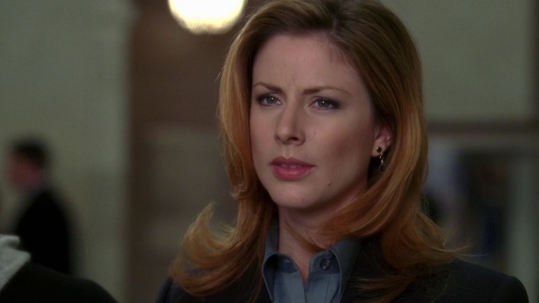 Diane Neal lips parted