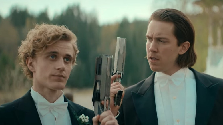 Axel Bøyum and Fredrik Skogsrud as Sebastian and Mikkel in Blasted