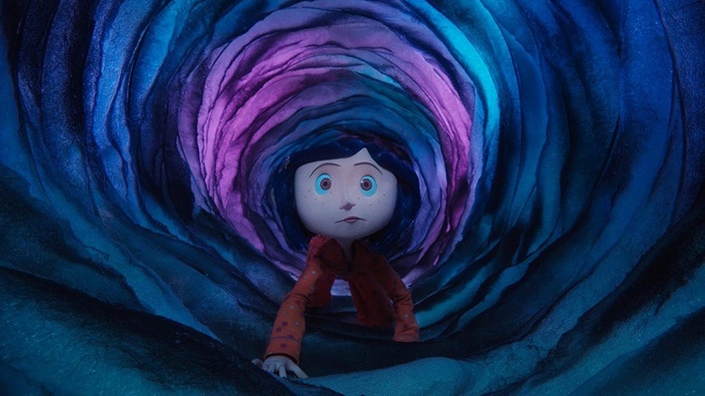 Coraline crawling to The Other World in Coraline