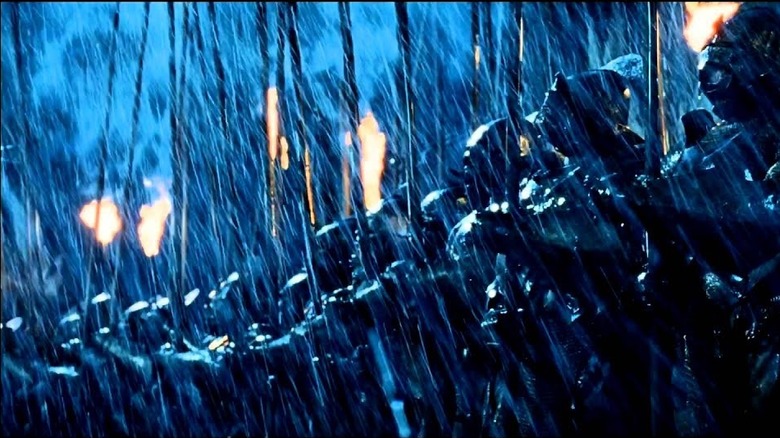 Uruk-hai night torches rain spears the two towers