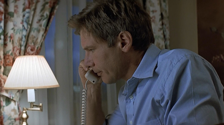 Jack Ryan's Harrison Ford on phone