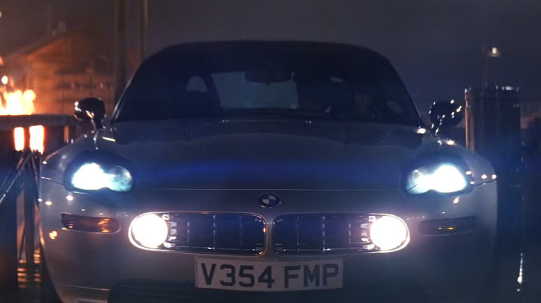 James Bond (Pierce Brosnan) drives the BMW Z8 in The World Is Not Enough