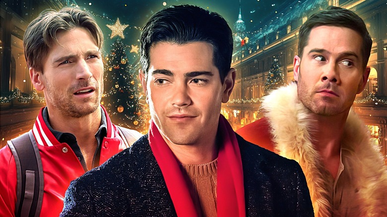 Luke Macfarlane in Catch Me If You Claus, Jesse Metcalfe in Christmas Next Door, Andrew Walker in Jingle Bell Run