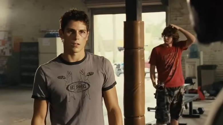 Sean Faris and Evan Peters as Jake and Max in Never Back Down