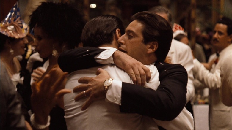 Michael Corleone embraces Fredo in The Godfather Part II